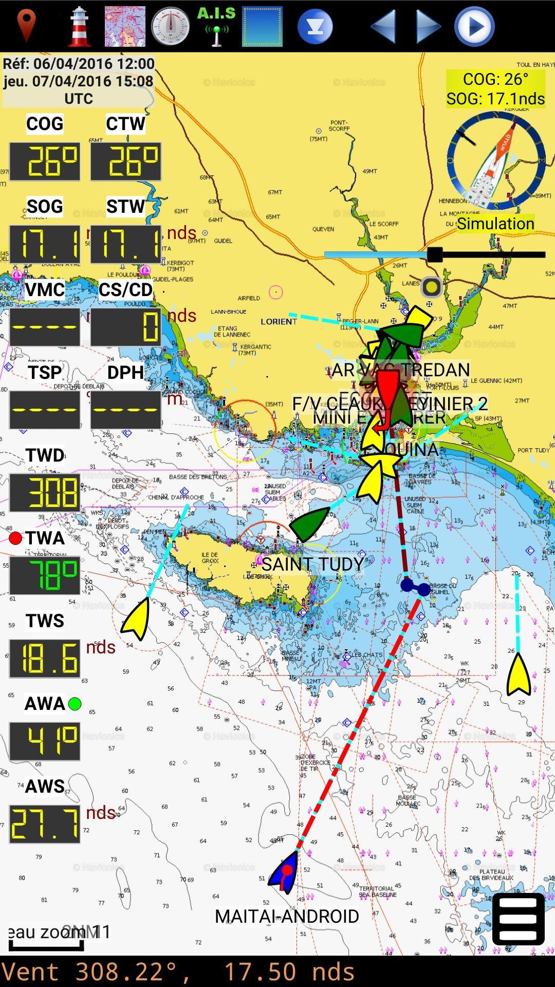 qtVlm map on android